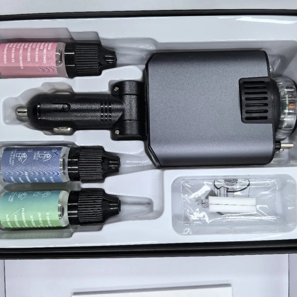 شاحن سيارة سترا لايت 5 في 1 وموزع عطر Chargeur Voiture Starlight 5-en-1 Diffuseur de Parfum
