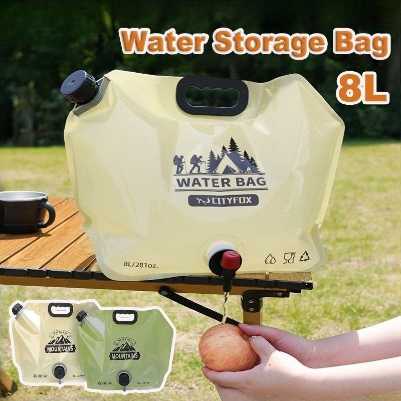 قربة ماء قابلة للطي مع حنفية  Jerrican d'Eau Pliable avec Robinet