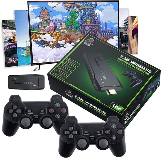 Game Stick 4K Premium - 10,000+ Jeux (Mawasim)