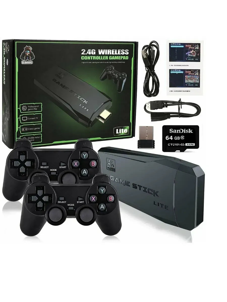 Game Stick 4K Premium - 10,000+ Jeux (Mawasim)