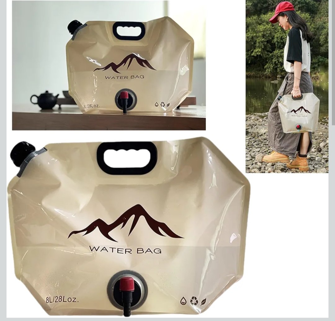 قربة ماء قابلة للطي مع حنفية  Jerrican d'Eau Pliable avec Robinet